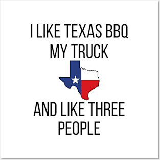 I like Texas BBQ and Trucks Posters and Art